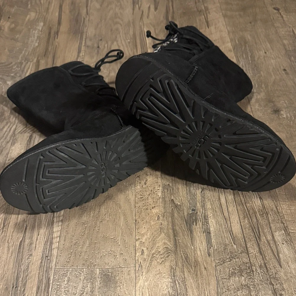 UGG Black Suede Winter Boots for Women